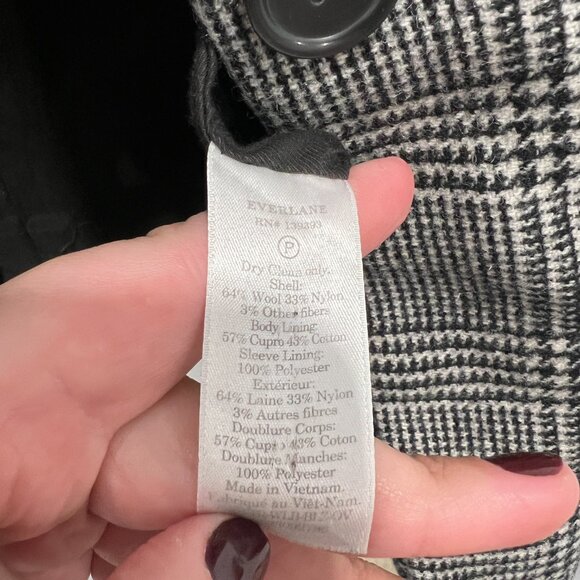 Everlane The Oversized Blazer in Wool Glen Plaid Size 12 - Picture 12 of 12